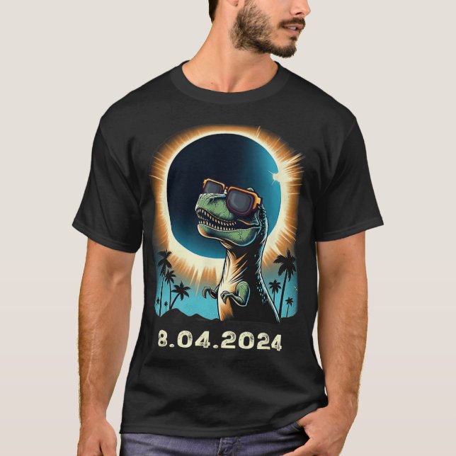 Solar Eclipse doino med solära Eclipse Gles T Shirt (Framsida)