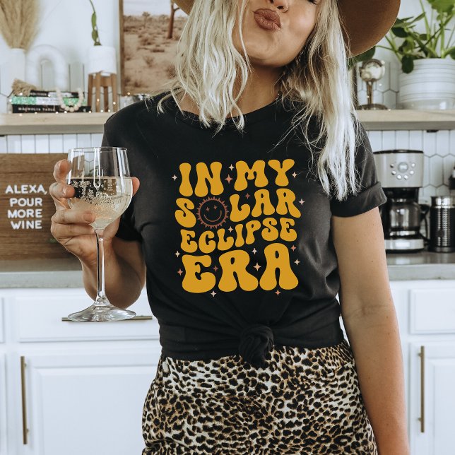 Solar Eclipse Era Tshirt T Shirt (SolarEclipse, CosmicFashion, AstronomyShirt, CelestialStyle, SpaceApparel, EclipseFashion, Astronomi)