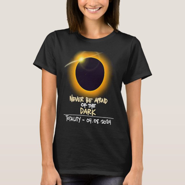 Solar Eclipse För manar och Women Totality Sol Mån T Shirt (Framsida)