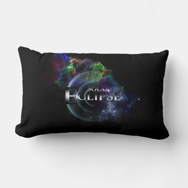 Solar Eclipse Fractal Art Spacescape Lumbarkudde (Framsida)