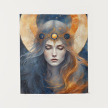 Solar Eclipse Goddess Fantasy Skriv ut