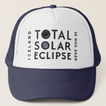Solar Eclipse Hat med Anpassningsbar Ställe datum