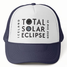 Solar Eclipse Hat med Anpassningsbar Ställe datum