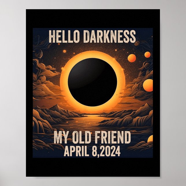 Solar Eclipse Hej Mörker min gamle vän! Poster (Framsidan)
