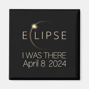 Solar Eclipse I var där den 8 april 2024 totalt so Magnet