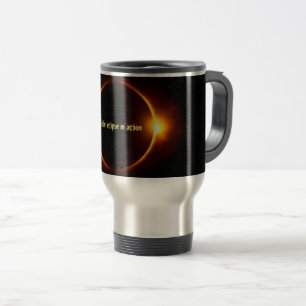 Solar Eclipse in action Travel/Commuter Mugg