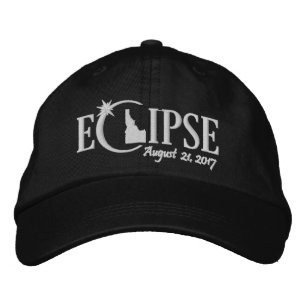 Solar Eclipse in Idaho - 21 augusti 2017 Broderad Keps