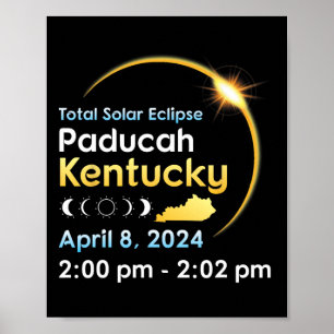 Solar Eclipse in Paducah Kentucky den 0 april Poster