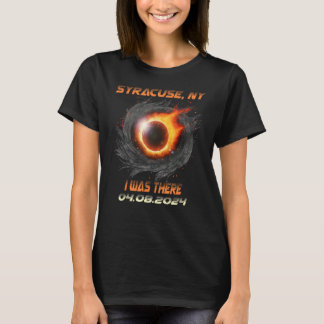 Solar Eclipse jag var där Syracuse New York T Shirt