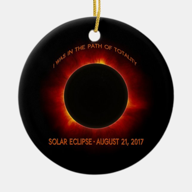 Solar Eclipse Julgransprydnad Keramik (Framsidan)