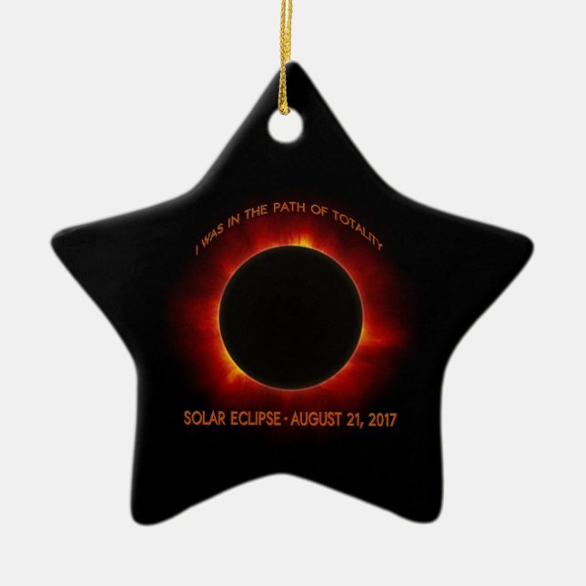 Solar Eclipse Julgransprydnad Keramik (Framsidan)
