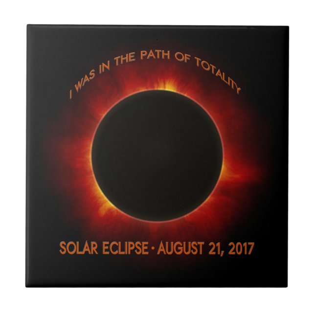 Solar Eclipse Kakelplatta (Framsidan)