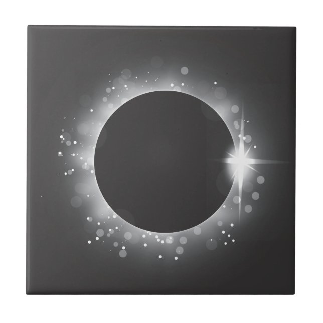 Solar eclipse kakelplatta (Framsidan)