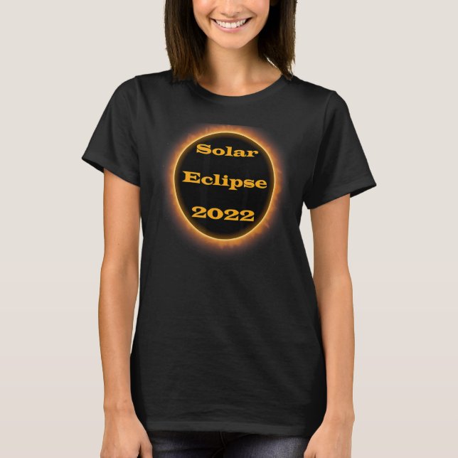 Solar Eclipse Lunar Science Astronomy T Shirt (Framsida)