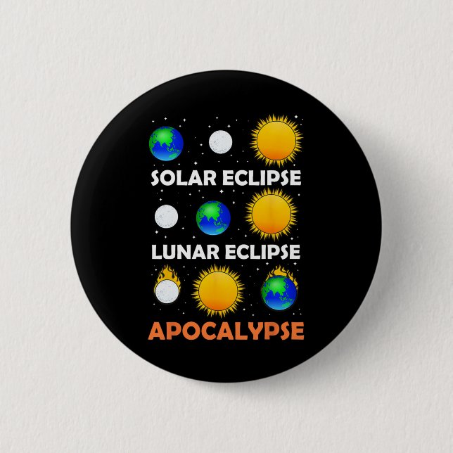Solar Eclipse Lunar Science Teacher Space Eclipse Knapp (Framsida)