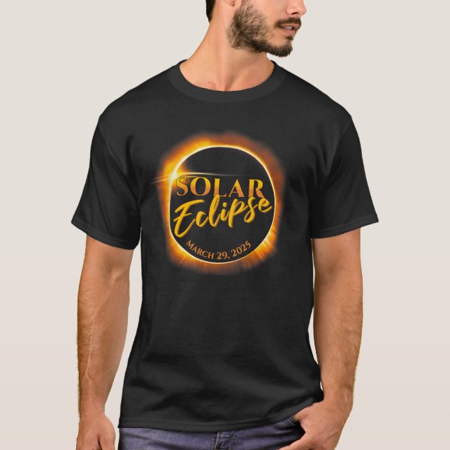 Solar Eclipse Mars 29.2025 T Shirt (Framsida)