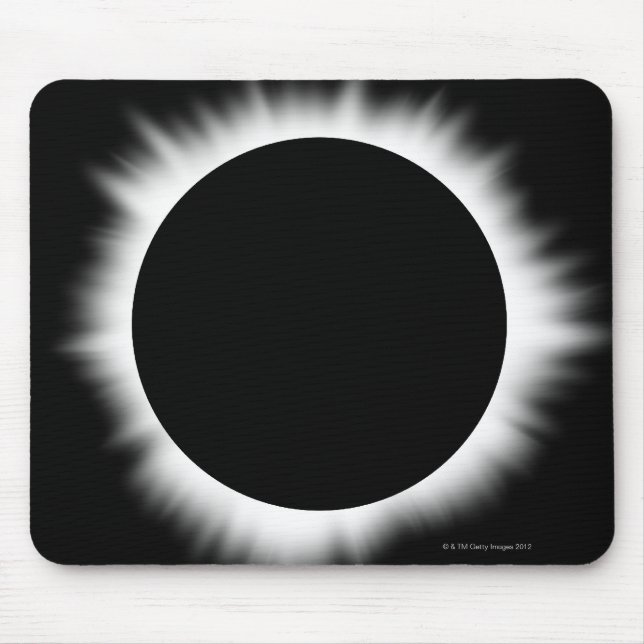 Solar Eclipse med Corona Musmatta (Framsidan)