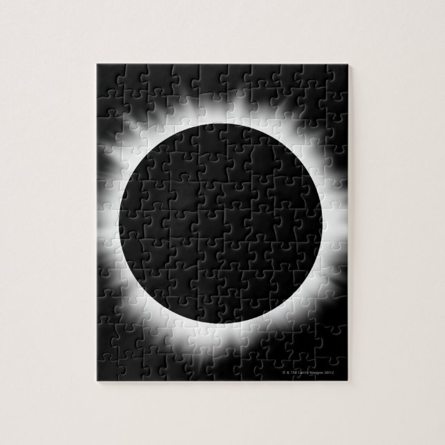 Solar Eclipse med Corona Pussel (Vertikal)