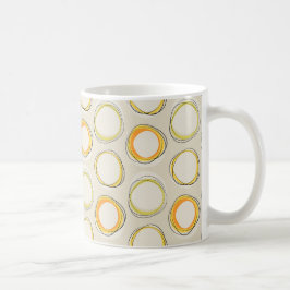 Solar Eclipse Mid-Century Modern - Black lines Kaffemugg