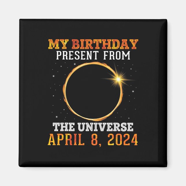 Solar Eclipse min födelsedagspresent från Univers Magnet (Framsidan)
