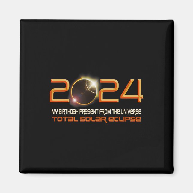 Solar Eclipse min födelsedagspresent från Univers Magnet (Framsidan)