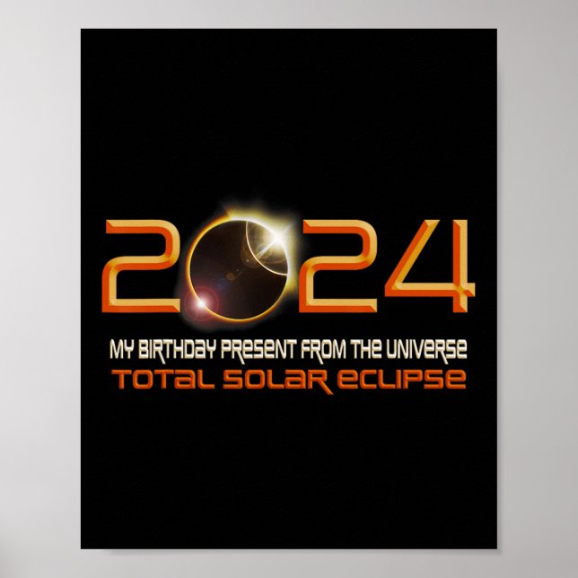 Solar Eclipse min födelsedagspresent från Univers Poster (Framsidan)