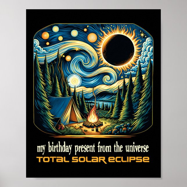 Solar Eclipse min födelsedagspresent från Univers Poster (Framsidan)