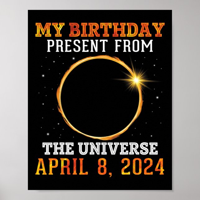 Solar Eclipse min födelsedagspresent från Univers Poster (Framsidan)