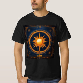 Solar Eclipse Mystical Balance 2024 Add Namn Manar T Shirt