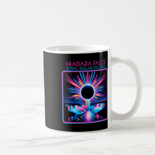 Solar Eclipse Niagara Falls Totality Event Souveni Kaffemugg (Höger)