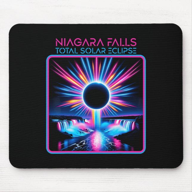 Solar Eclipse Niagara Falls Totality Event Souveni Musmatta (Framsidan)