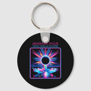 Solar Eclipse Niagara Falls Totality Event Souveni Nyckelring