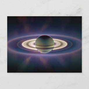 Solar Eclipse of Saturn från Cassini-rymdfarkosten Vykort