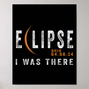Solar Eclipse Ohio jag var där Eclipse Poster