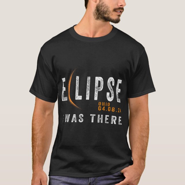 Solar Eclipse Ohio jag var där Eclipse T Shirt (Framsida)