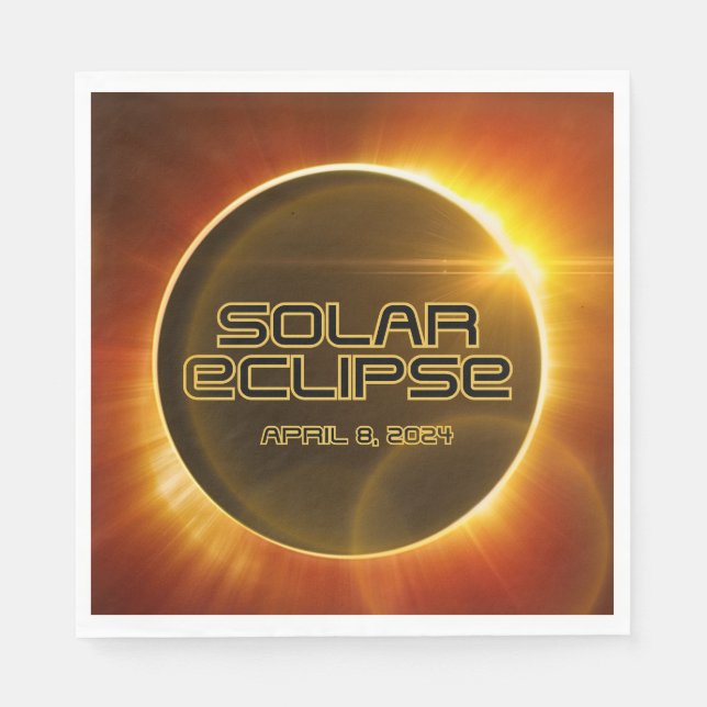 Solar Eclipse Pappersservett (Framsidan)