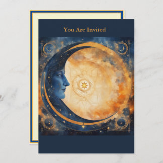 Solar Eclipse Party Anpassningsbar Måne Inbjudningar