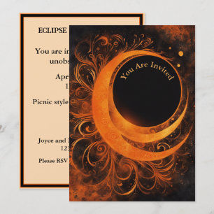Solar Eclipse Party Full Anpassade Inbjudningar