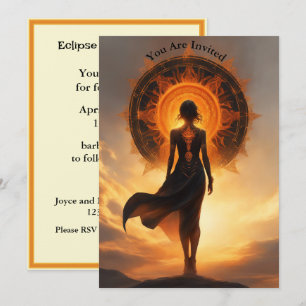 Solar Eclipse Party Full Anpassningsbar Stylized Inbjudningar