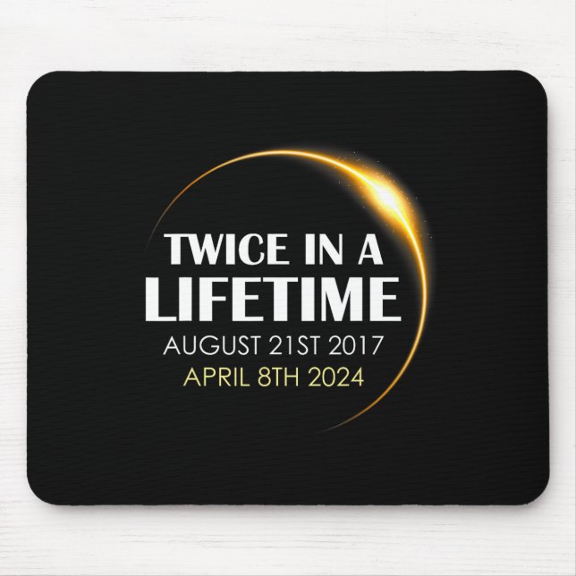 Solar Eclipse Roligt två gånger under livstiden 20 Musmatta (Framsidan)