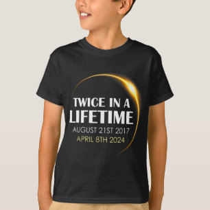 Solar Eclipse Roligt två gånger under livstiden 20 T Shirt