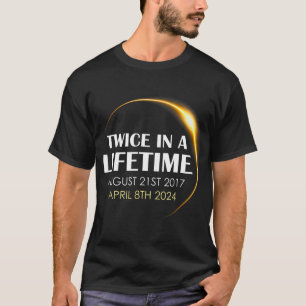 Solar Eclipse Roligt två gånger under livstiden 20 T Shirt