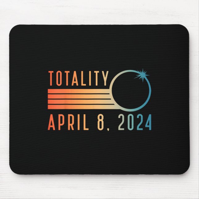 Solar Eclipse Shirt 8 april 2024 Totality Solar Ec Musmatta (Framsidan)