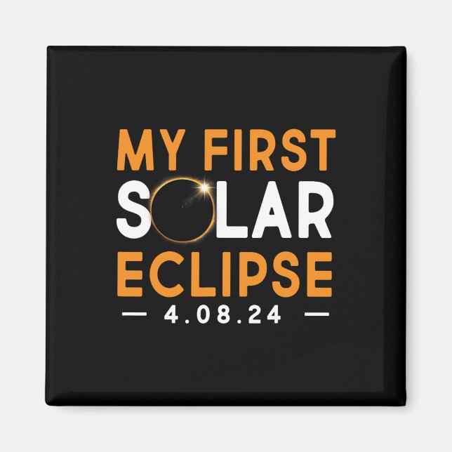 Solar Eclipse Shirt Boys Girls 2024 Solar Ec Magnet (Framsidan)