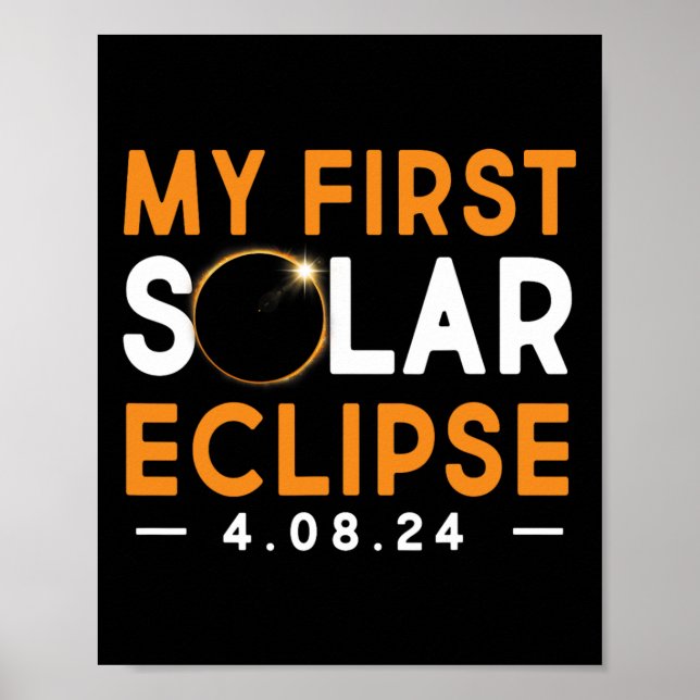 Solar Eclipse Shirt Boys Girls 2024 Solar Ec Poster (Framsidan)
