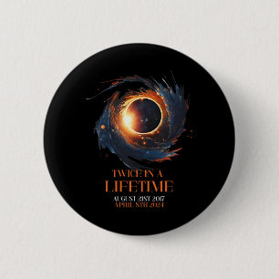 Solar Eclipse Shirt två gånger under 2024 Solar E Knapp