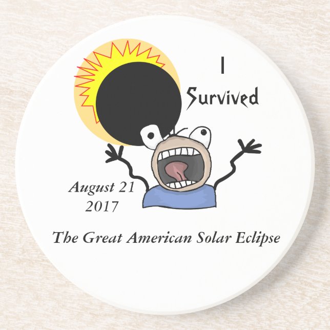 Solar Eclipse Survival Edition 2017 Underlägg Sandsten (Framsidan)