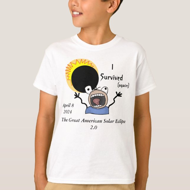 Solar Eclipse Survival Edition 2024 T Shirt (Framsida)