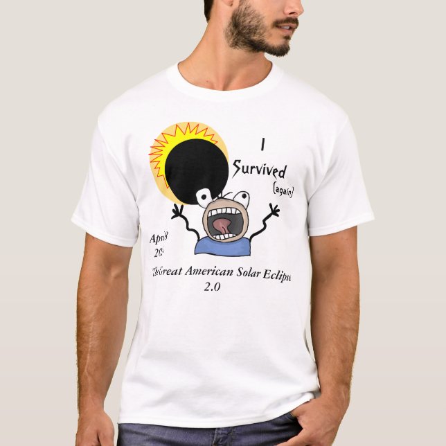 Solar Eclipse Survival Edition 2024 T Shirt (Framsida)