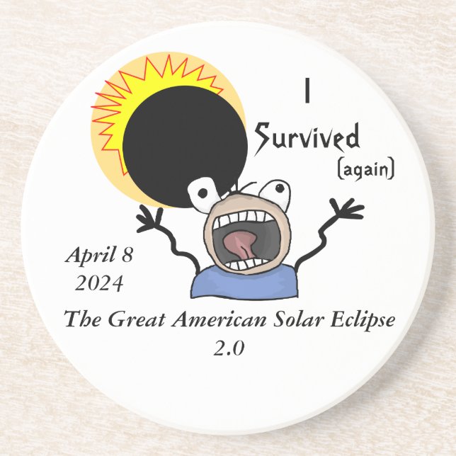 Solar Eclipse Survival Edition 2024 Underlägg (Framsidan)